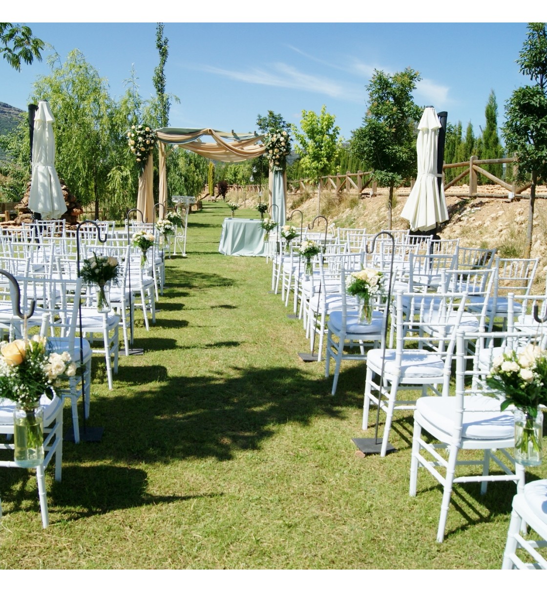 Decoración de boda civil en Fuente Taray