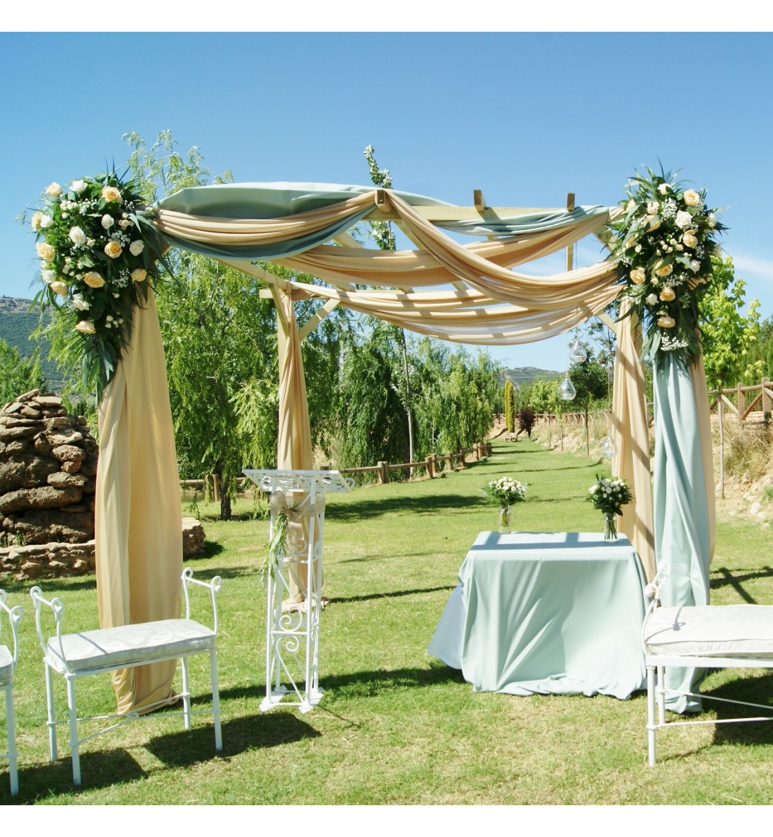 Decoración de boda civil en Fuente Taray