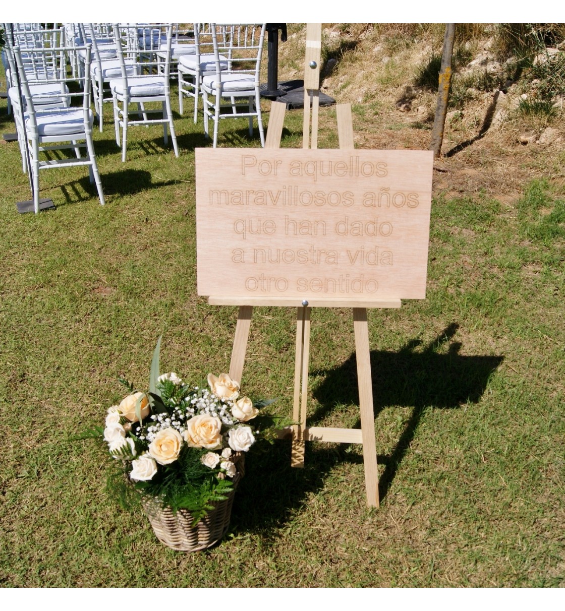 Decoración de boda civil en Fuente Taray