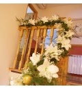 Decoración casa novia con lilium blanco