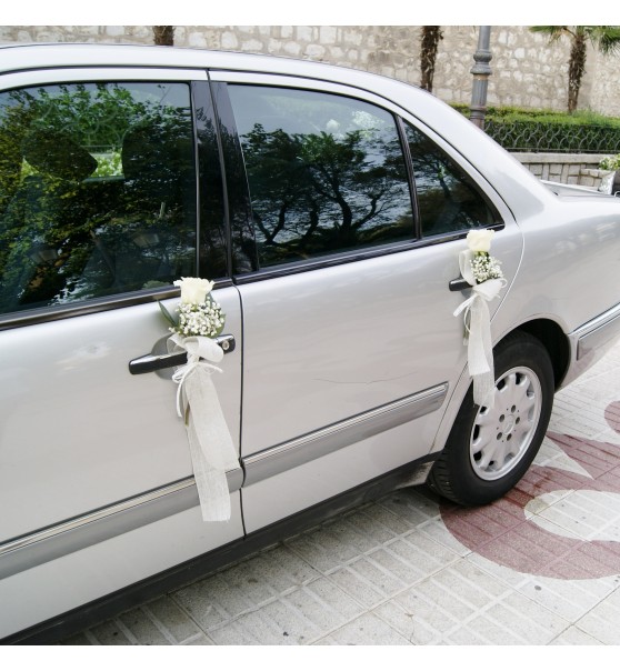 Flores de coche de boda,Flores de la cinta del coche de la boda