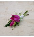 Ramo de novia con rosa inglesa y orquídea vanda