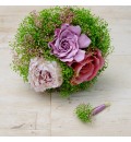 Ramo de novia preservado con peonia, gardenia y rosa