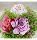 Ramo de novia preservado con peonia, gardenia y rosa