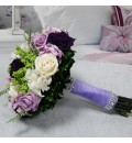 Ramo de novia preservado con rosas y clavel