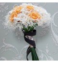 Ramo de novia preservado con rosas y paniculata