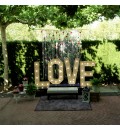 Photocall Love con cortina floral