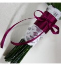 Ramo de novia preservado con calas, rosas y orquídeas