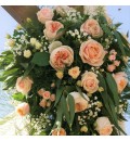 Decoración boda civil Fuente Taray arco floral