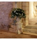 Decoración Ermita de Alarcos con paniculata, olivo y magnolio