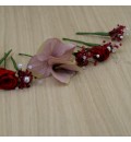 Horquillas con rosa mini, paniculata y hortensia