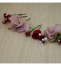Horquillas con rosa mini, paniculata y hortensia