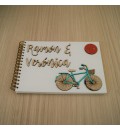 Libro de firmas bicicleta de madera