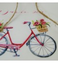 Bastidor para anillos o arras bicicleta rosa