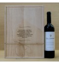 Caja de madera para tres botellas de vino con texto personalizado, regalo para padres