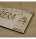 Cartel de madera personalizado grabado en madera