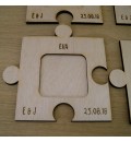 Puzzle de madera grabado para amigo