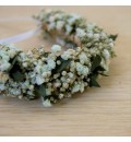 Pulsera con paniculata preservada blanca y verde