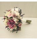 Ramo de novia preservado con gardenia rosa malva